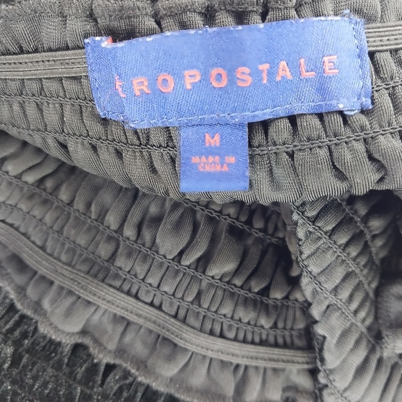 Aeropostale Off-Shoulder Babydoll  90's Whimisgoth Velour Cropped Top - Picture 10 of 10